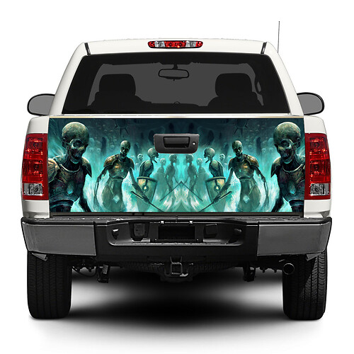 Armored Skeletons achterklep vinyl sticker voor pick-up trucks SUV's
