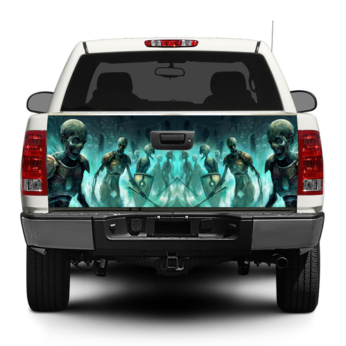 Zombies achterklep sticker sticker wrap pick-up truck SUV auto