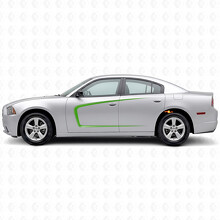 C-Style Strepen met Buitencontour Zijvinylsticker voor Dodge Charger 2011-2014_3