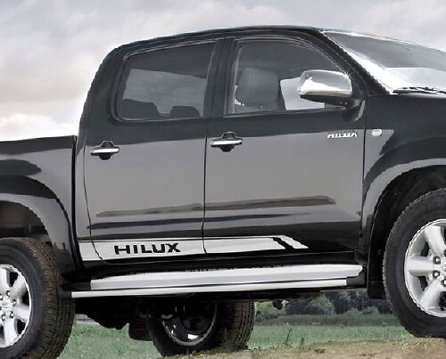Gescheiden Zijstrips Vinylstickerset voor Toyota Hilux SR5