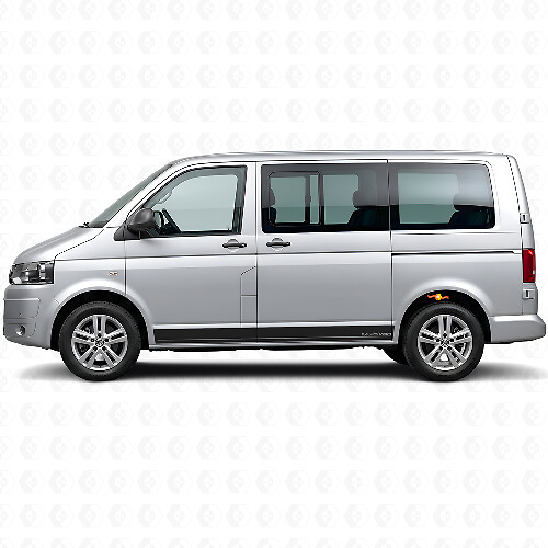Gemerkt Zijstripes Vinyl Sticker Kit voor Volkswagen T5 Multivan