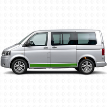 Gemerkt Zijstripes Vinyl Sticker Kit voor Volkswagen T5 Multivan_3