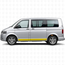 Gemerkt Zijstripes Vinyl Sticker Kit voor Volkswagen T5 Multivan_5