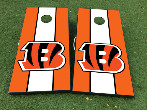 Cincinnati Bengals Football Cornhole Board Game Sticker VINYL WRAPS met GELAMINEERD
