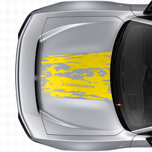 Versleten motorkap vinyl sticker voor Dodge Charger Electric_5