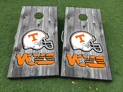 Tennessee Vols Football Helm Cornhole Board Vinyl Wrap Stickers