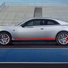 Oplaadbare zijschermstrepen vinyl decal voor Dodge Charger Electric_2