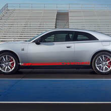 Zijrocker paneel sticker sticker strepen voor Dodge Charger Electric
 2
