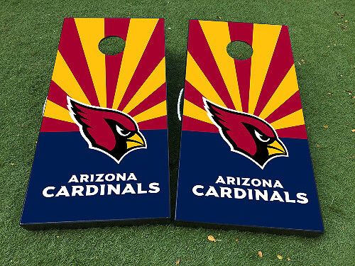 Arizona Cardinals Stijl Cornhole Bord Vinyl Wrap Decal Set