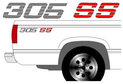 305 Ss Chevrolet Chevy Truck nachtkastje stickers met kleurkeuzes
