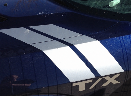 Custom T/X Zilveren Stijl Hash Strepen Voorspatbord Vinyl Decal Sticker voor Dodge Challenger