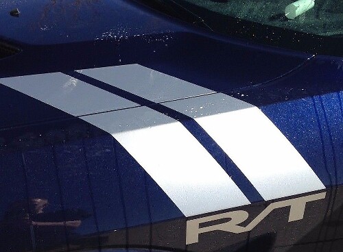 Fender Hash Mark Racing Strepen Vinyl Decal Set voor Dodge Challenger
