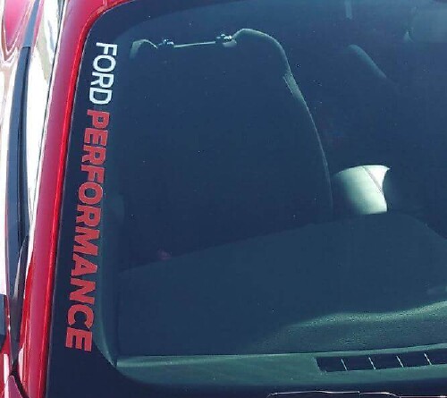 Musclecar Performance zijruit vinyl decal sticker