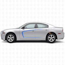 C-Style Outline Strepen Zijvinyl Sticker voor Dodge Charger 2011-2014_2