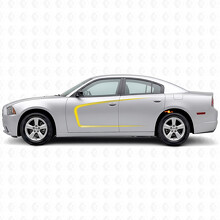 C-Style Outline Strepen Zijvinyl Sticker voor Dodge Charger 2011-2014_5