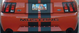 2002 2003 2004 FORD MUSTANG LETTERS ACHTERBUMPER INSERTS VINYL DECALS PAST 99-04