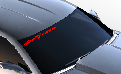 Racing Edition Lettering — Vinylsticker (voorruit) voor Chevrolet Camaro