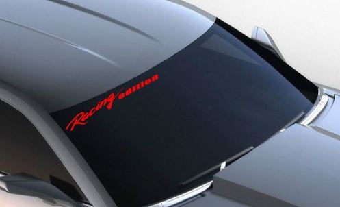 Windshield Racing editie Vinyl Decal sport auto sticker logo past op CAMARO RED