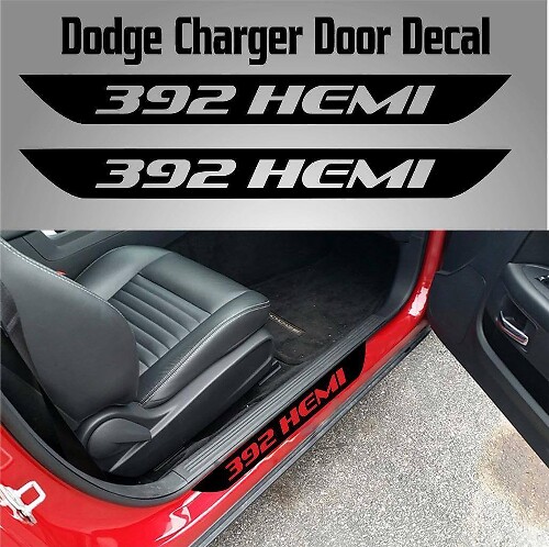 2015 2016 2017 391 Srt Dodge Charger Vinyl Deur Drempelstickers 392 Hemi Sticker
