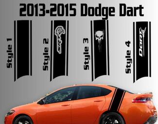 2013 - 2020 Dodge Dart achter Racing Stripe Vinyl Decal Sticker SXT SRT RT SRT8