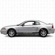 Aangepaste Rocker Panel Stripe Vinyl Decal Kit voor Musclecar Mustang 1994-2004_5