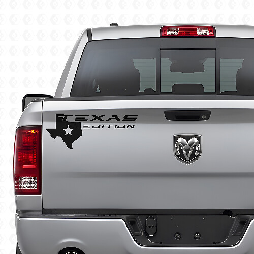 Texas Editie met Kaart Logo Achterklep Vinyl Decal voor Trucks
