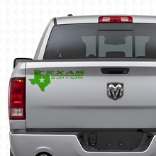 Texas Editie met Kaart Logo Achterklep Vinyl Decal voor Trucks_3