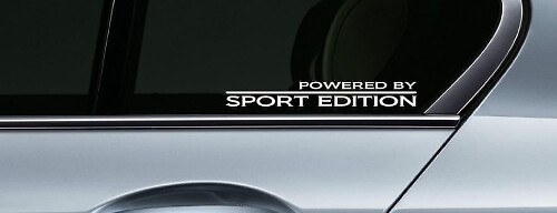 Powered By Sport Editie Racing Raam Vinyl Stickerset