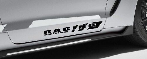 Racing Edition zijskirts vinyl decal set voor Musclecar Musclecarmodel