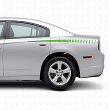 Conische Stroboscoop Strepen Zijvinyl Sticker voor Dodge Charger 2011-2014_4