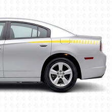 Conische Stroboscoop Strepen Zijvinyl Sticker voor Dodge Charger 2011-2014_5