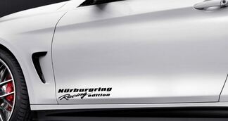 NURBURGRING Racing editie vinylsticker sportdeursticker passend voor BMW sticker ZWART
