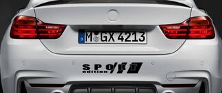SPORT Edition Vinyl Decal sticker racesport auto bumper logo past BMW ZWART
