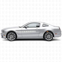 Checker Side Stripes Vinyl Decal Kit voor Musclecar Musclecarmodel 2010-2014_4