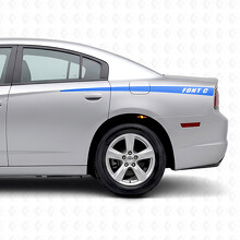 Aflopende Custom Strepen Zijkant Vinyl Decal Sticker voor Dodge Charger 2011-2014_2