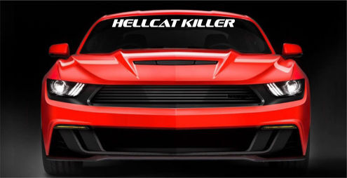 2 stks HELLCAT KILLER Sticker Voorruit Window Vinyl Grafische Ford Mustang Camaro