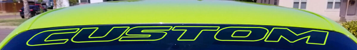 Hellcat Style Voorruitbanner Vinyl Decal voor Dodge Challenger
