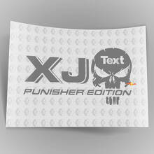 Vrachtwagen auto sticker sticker - (2) XJ JEEP Punisher EDITION - vinyl sticker sticker buiten vinyl
_2