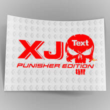 Vrachtwagen auto sticker sticker - (2) XJ JEEP Punisher EDITION - vinyl sticker sticker buiten vinyl
_3