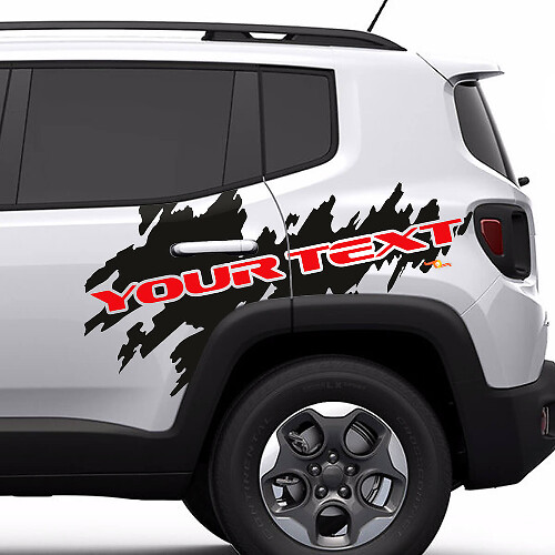 Lettering Splash Graphic Vinyl Sticker Decal voor Jeep Renegade Cherokee