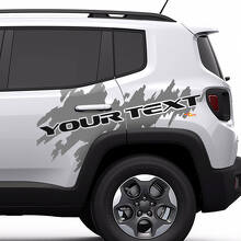 Lettering Splash Graphic Vinyl Sticker Decal voor Jeep Renegade Cherokee 2