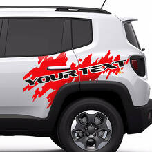 Lettering Splash Graphic Vinyl Sticker Decal voor Jeep Renegade Cherokee 3