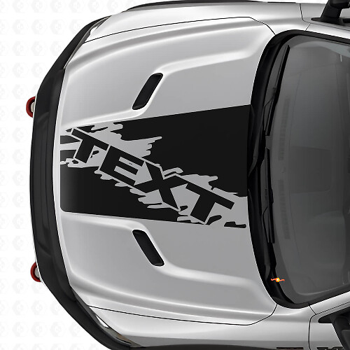 Aangepaste Splash Style motorkapstreep vinylsticker voor Dodge Ram SUV