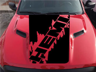 Dodge Ram Hemi Rebel Hood Logo Truck Vinyl Sticker Grafische Splash SUV