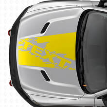 Aangepaste Splash Style motorkapstreep vinylsticker voor Dodge Ram SUV_6