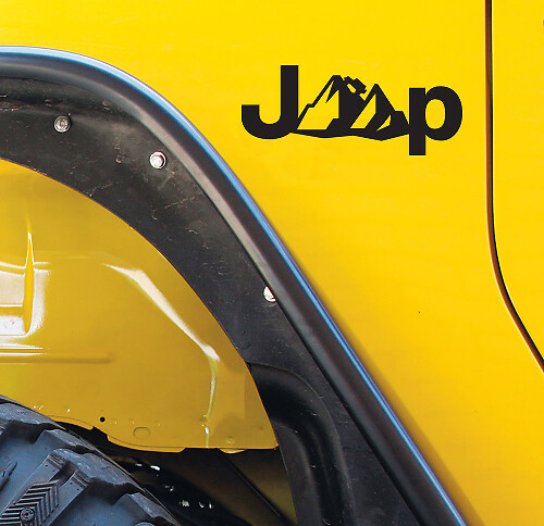 JEEP Wrangler vinyl sticker sticker set van 2 Cherokee Compass Renegade Rubicon