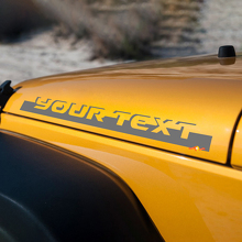 Lettering Stip Motorkap Zijkant Vinyl Sticker Decal voor Jeep Wrangler Rubicon Sahara 2