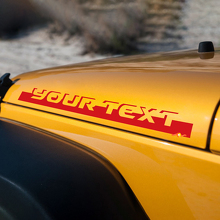 Lettering Stip Motorkap Zijkant Vinyl Sticker Decal voor Jeep Wrangler Rubicon Sahara 3