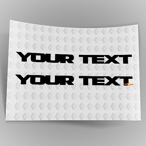 Lettering spatbord vinylstickers decals voor Jeep Wrangler