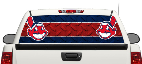 Cleveland Indians Honkbal Achterruit Decal Sticker Pick-up Truck SUV Auto 3